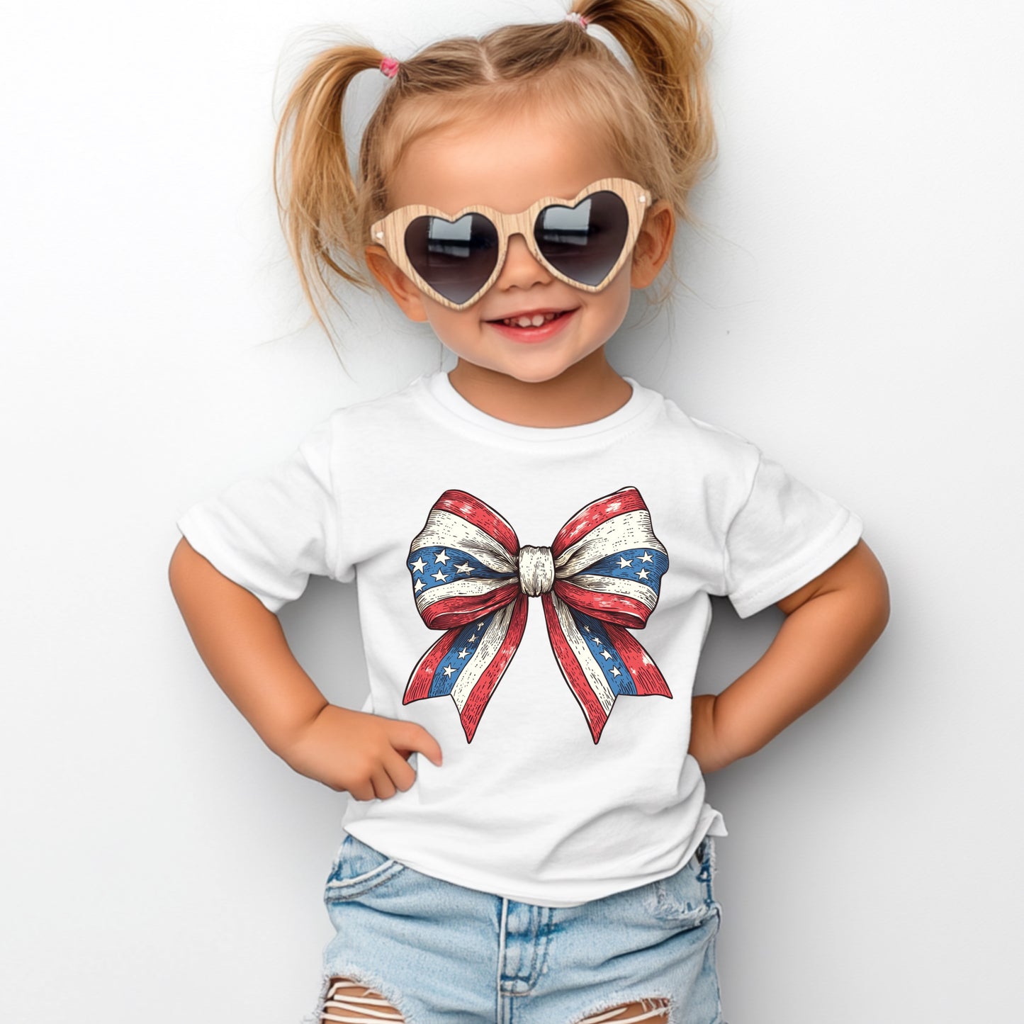 (QUARTNAY KNOWS BEST) PATRIOTIC BOW *KIDS*