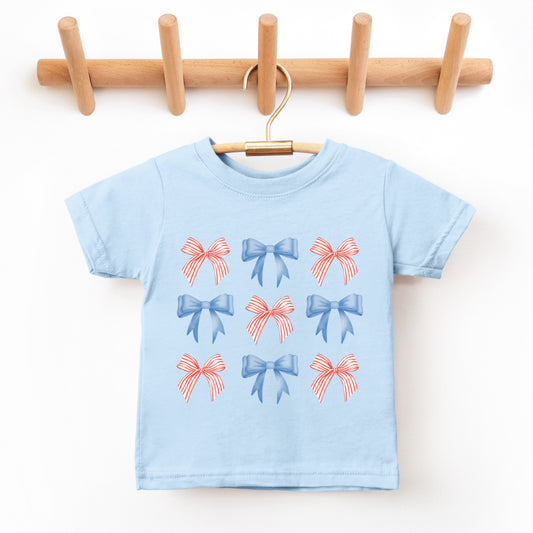 (QUARTNAY KNOWS BEST) PATRIOTIC COQUETTE BOWS *KIDS*