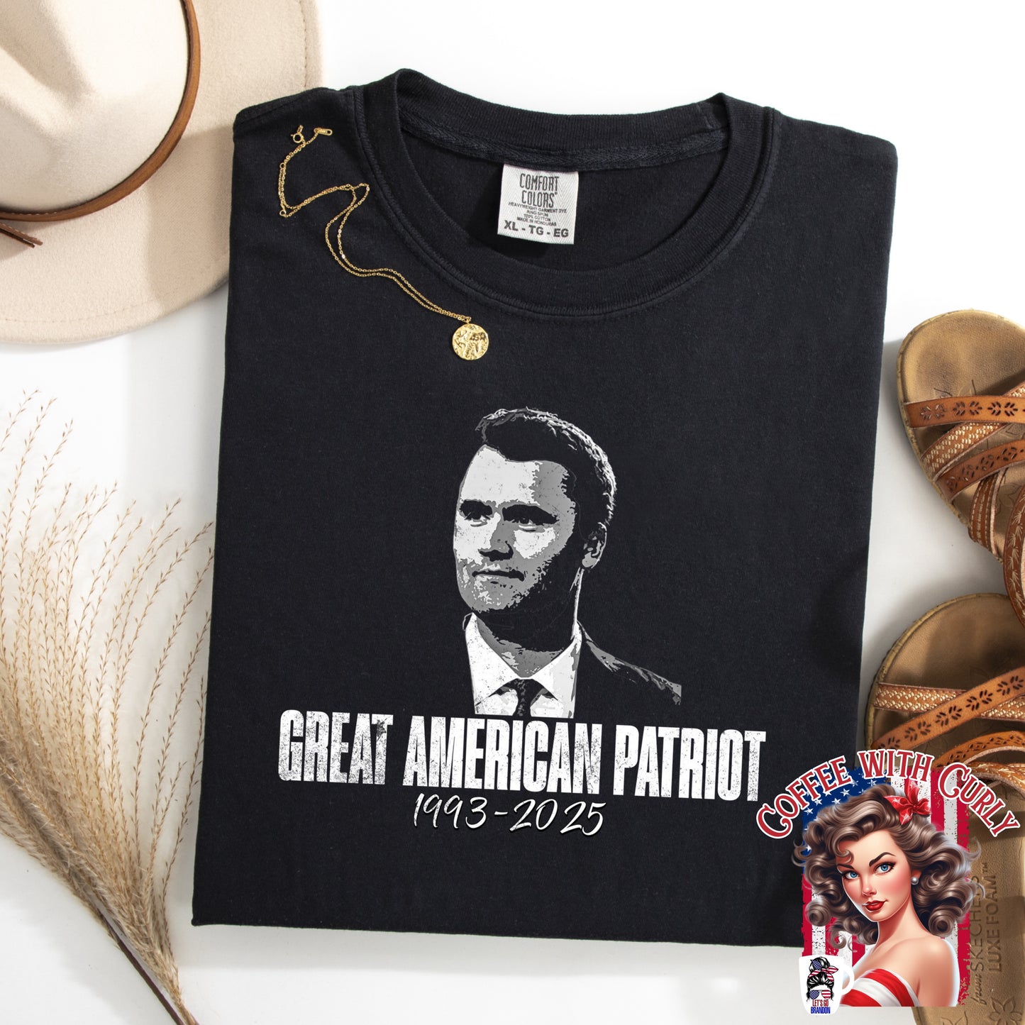 (COFFEE WITH CURLY) GREAT AMERICAN PATRIOT