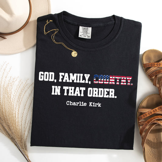 (COFFEE WITH CURLY)GOD FAMILY COUNTRY