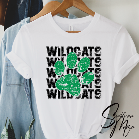(SOUTHERN MAMA) WILDCATS (with green middle)