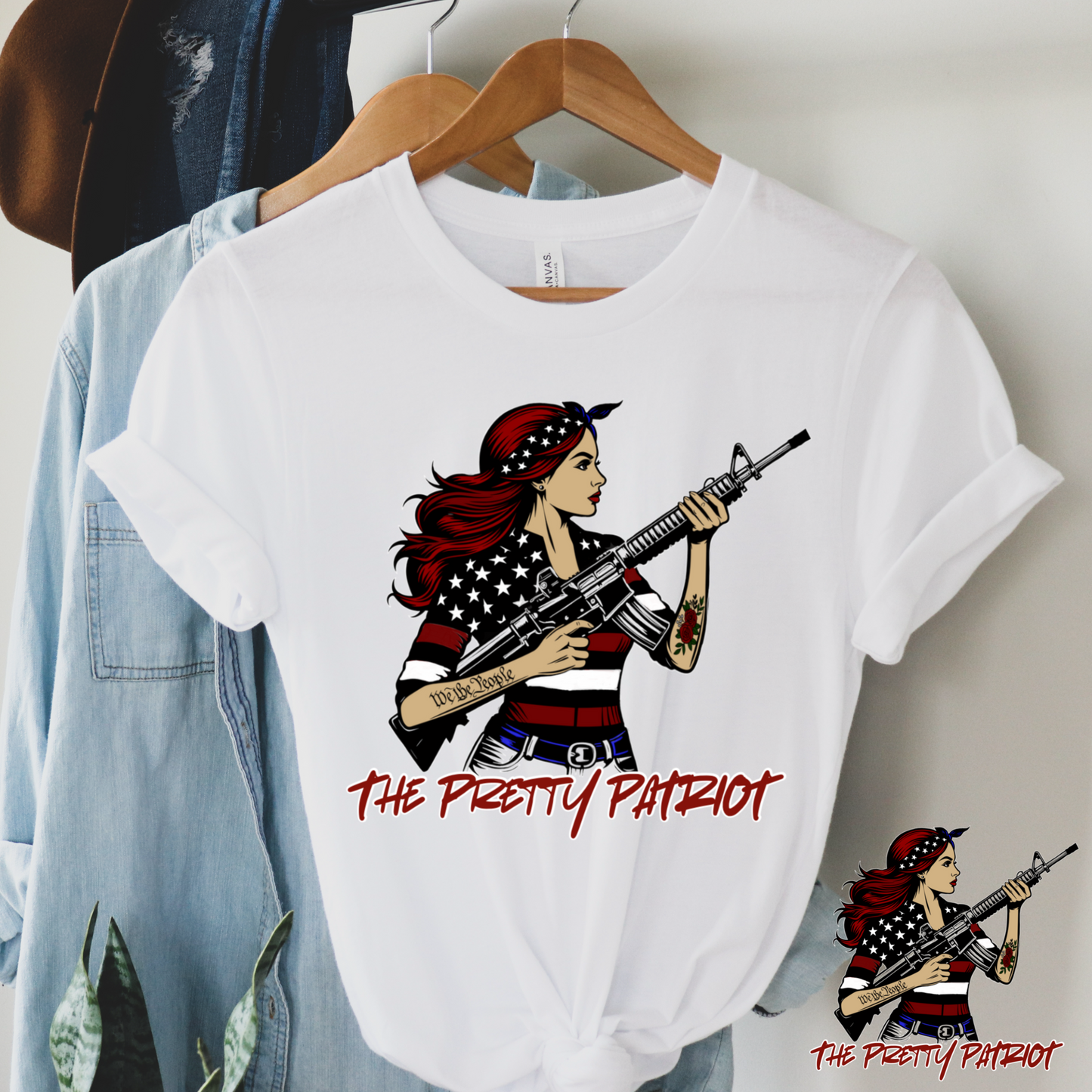 (THE PRETTY PATRIOT) LOGO