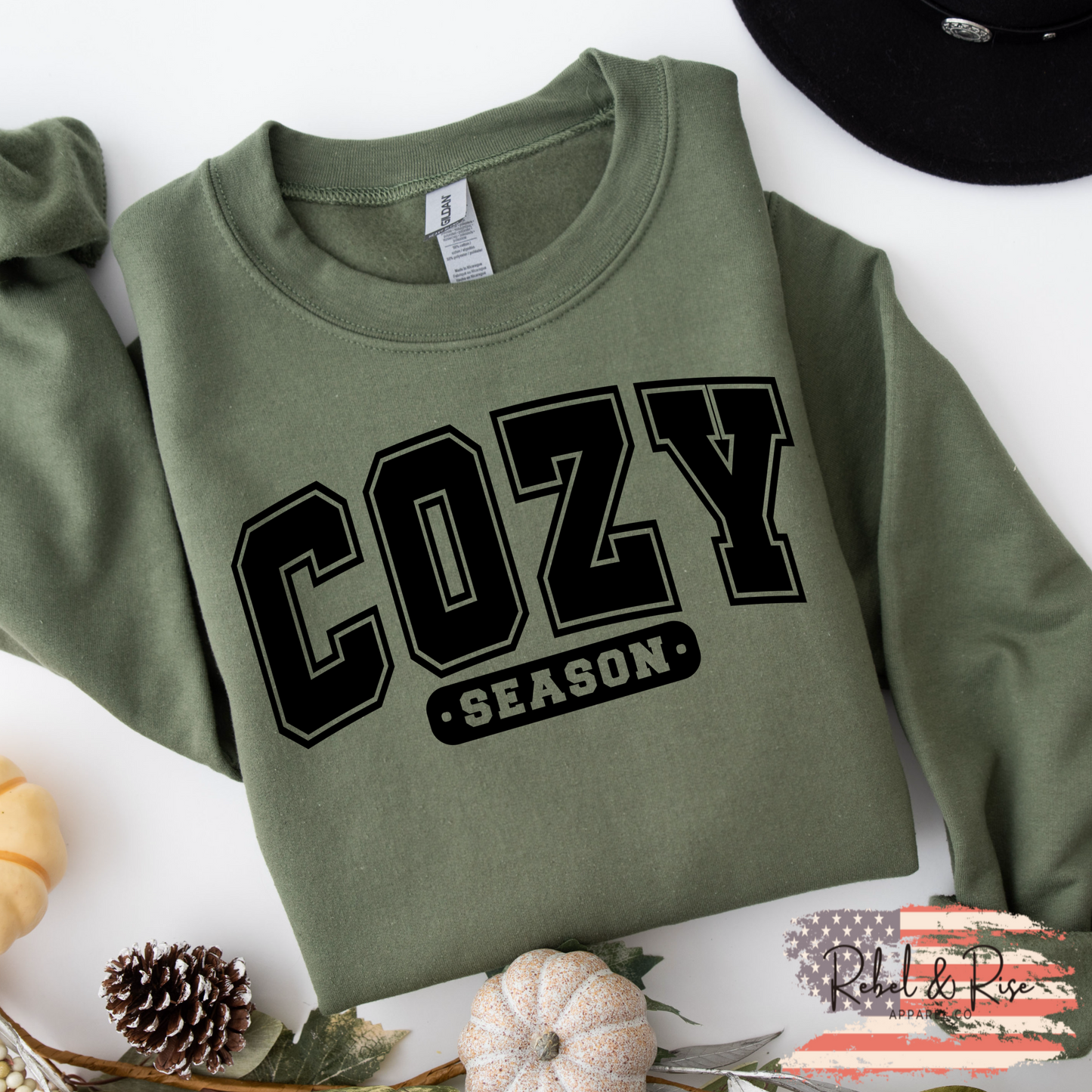 (REBEL & RISE) COZY *BLACK*