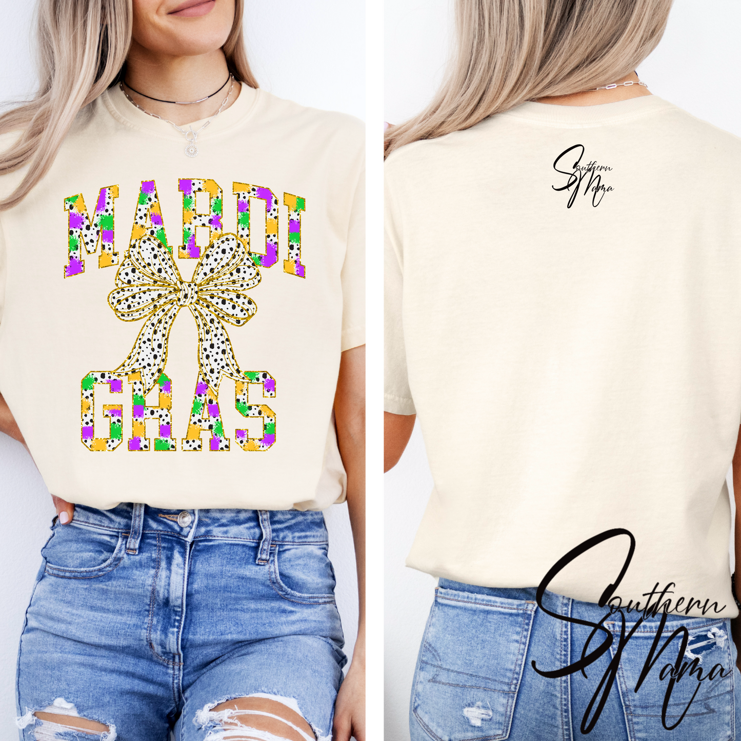 (SOUTHERN MAMA) MARDI GRAS (DOTS)