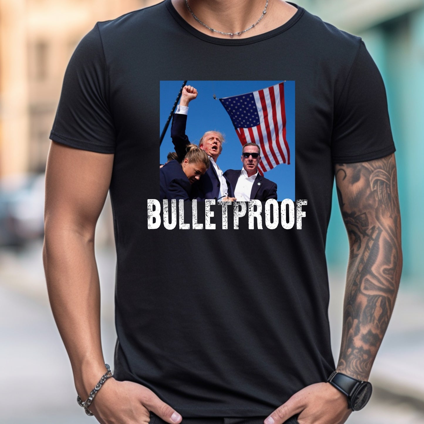 (COFFEE WITH CURLY) BULLETPROOF TRUMP