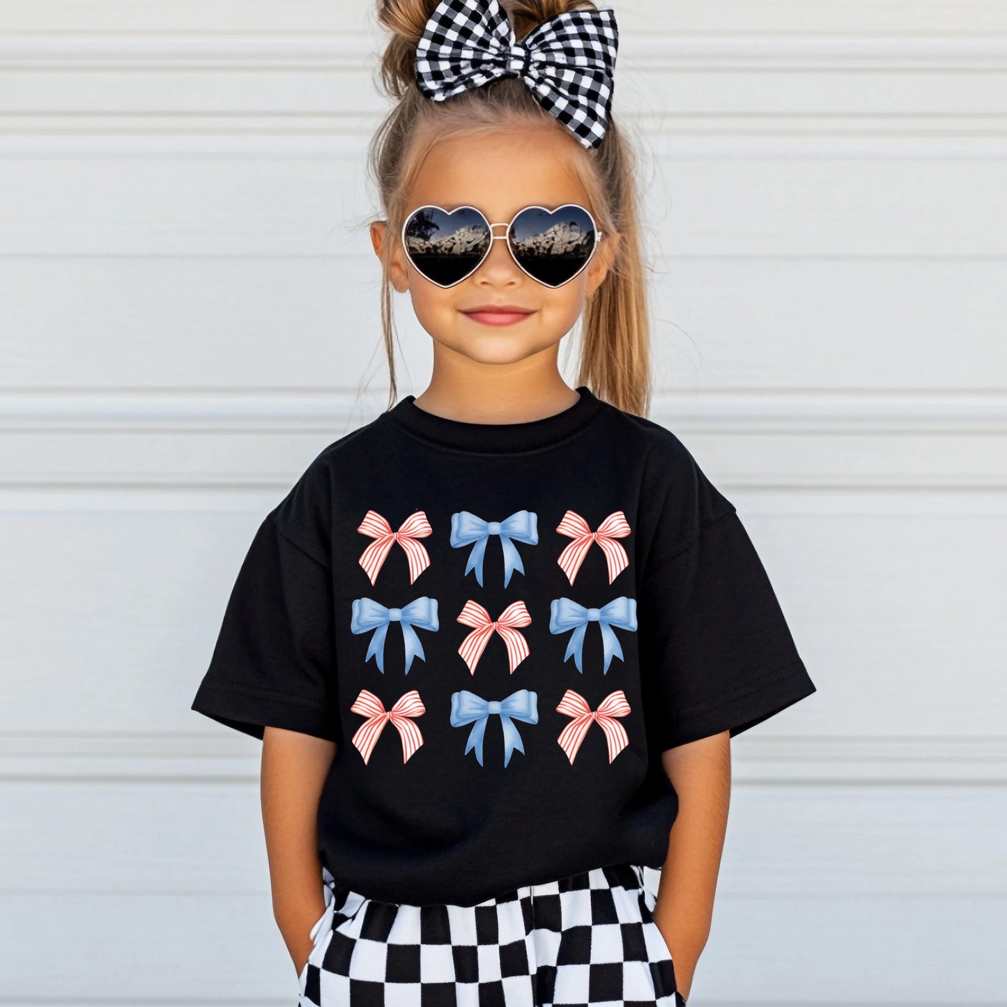 (QUARTNAY KNOWS BEST) PATRIOTIC COQUETTE BOWS *KIDS*