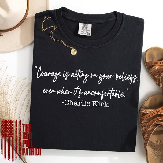 (THE RED PILL PATRIOT) COURAGE CHARLIE KIRK