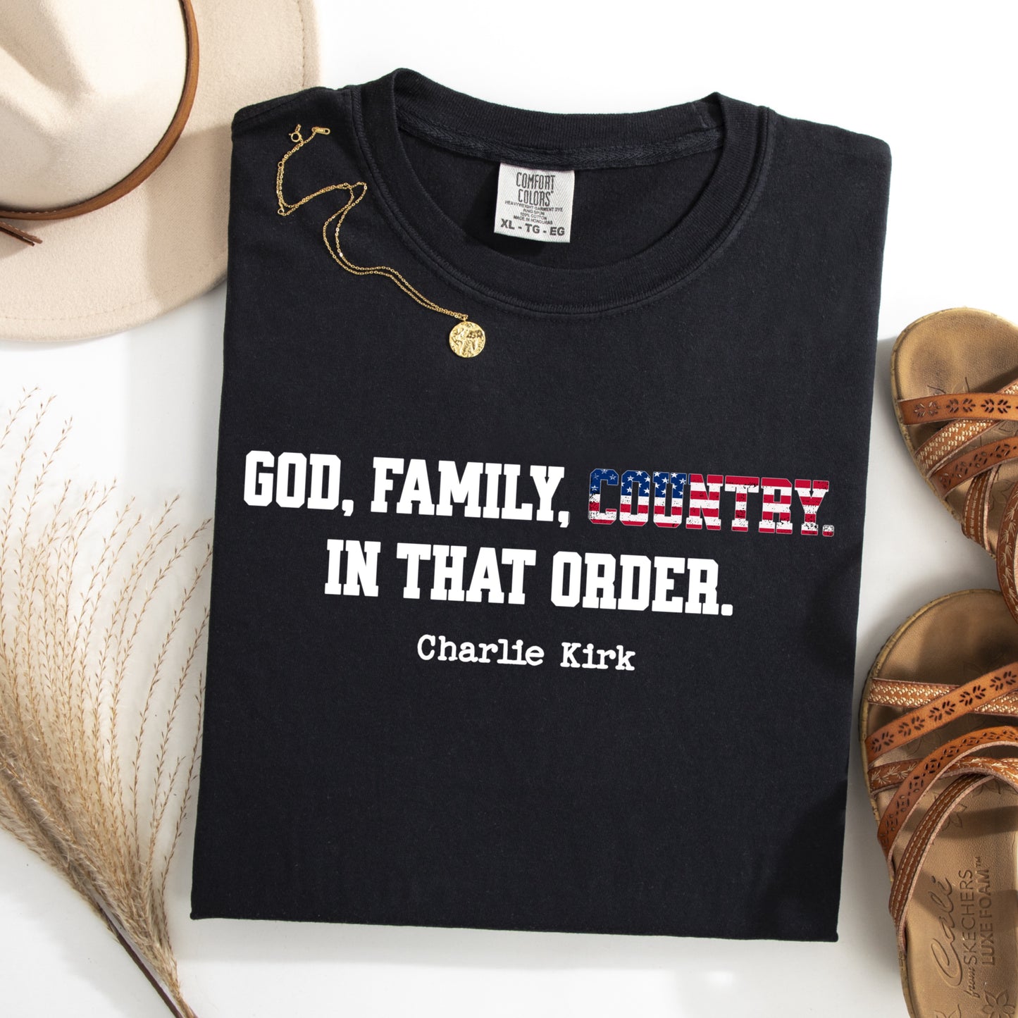 (COFFEE WITH CURLY)GOD FAMILY COUNTRY