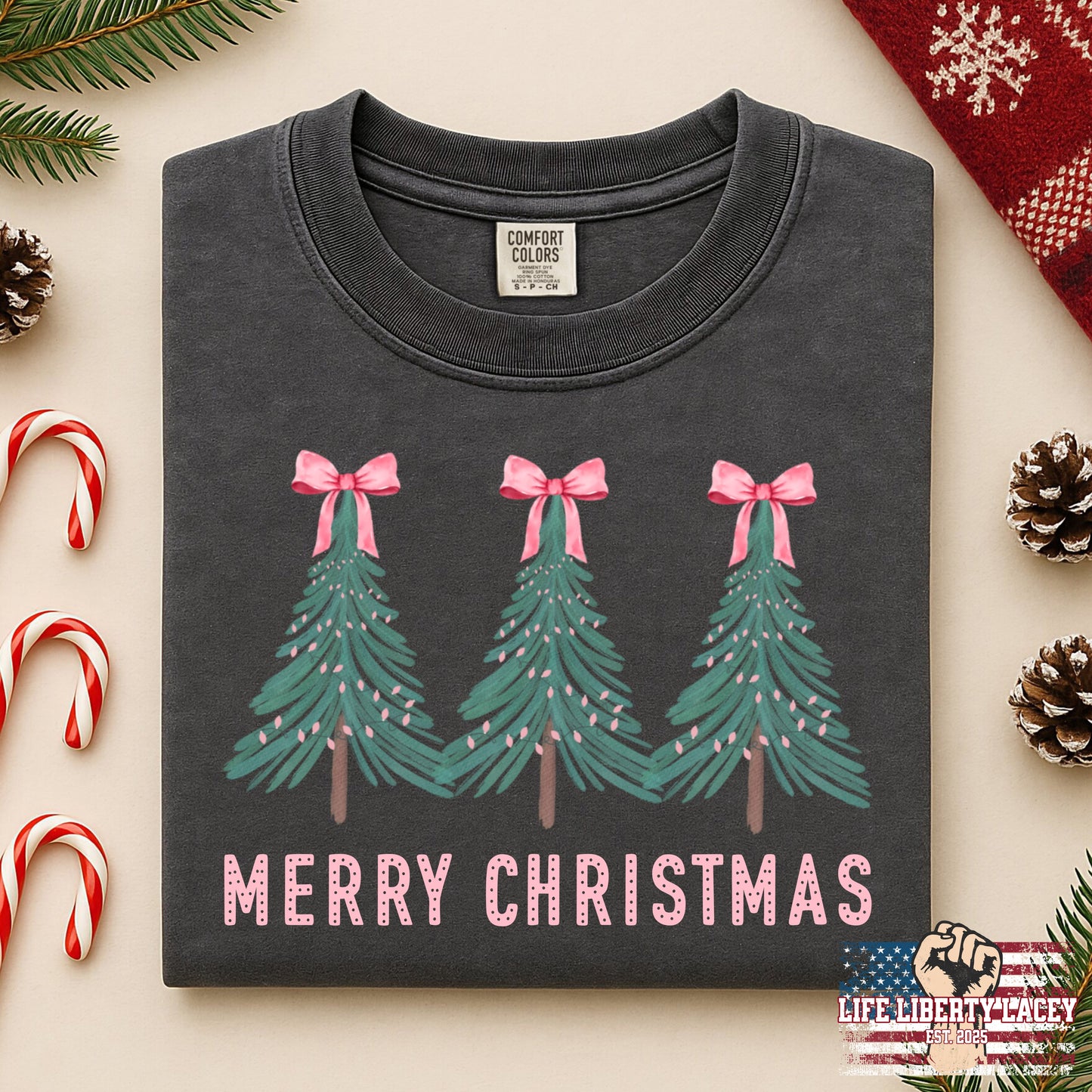 (LIFE LIBERTY LACEY) PINK BOW TREES