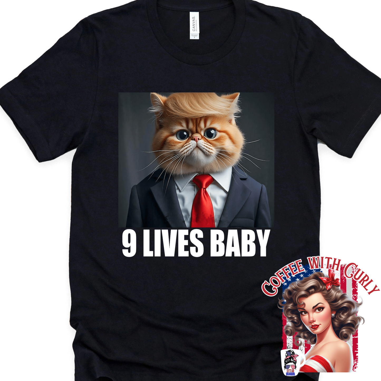 (COFFEE WITH CURLY) 9 LIVES BABY