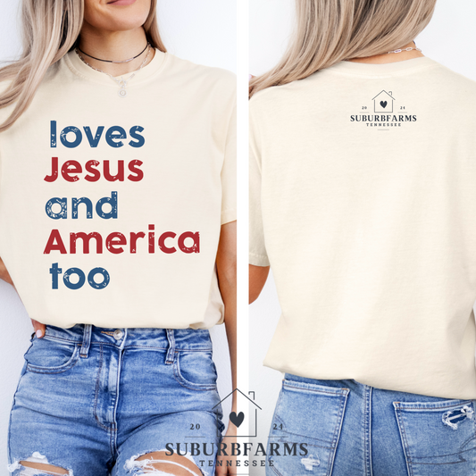 (SUBURBFARMS) LOVES JESUS AND AMERICA