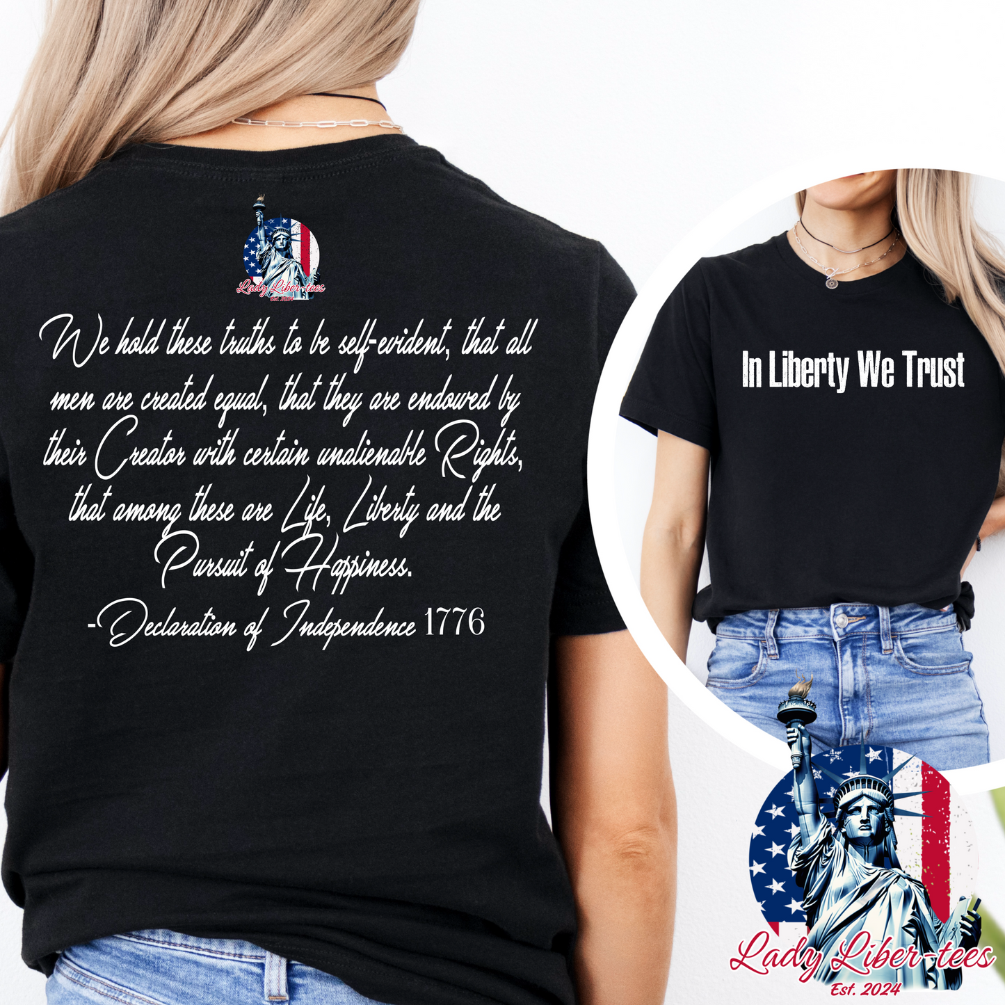 (LADY LIBER-TEES) IN LIBERTY WE TRUST