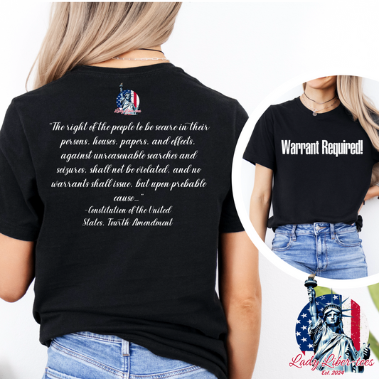 (LADY LIBER-TEES) WARRANT REQUIRED