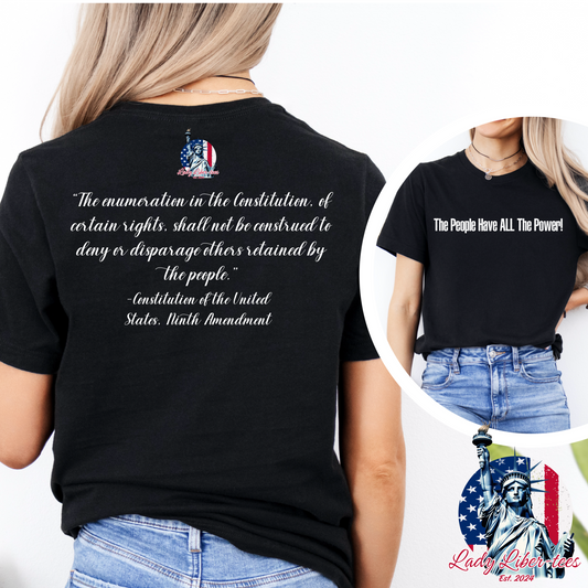 (LADY LIBER-TEES) THE PEOPLE HAVE ALL THE POWER