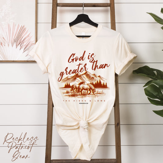 (RECKLESS PATRIOT GEAR) GOD IS GREATER THAN