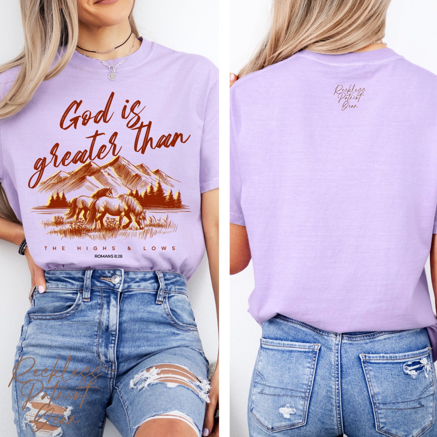 (RECKLESS PATRIOT GEAR) GOD IS GREATER THAN