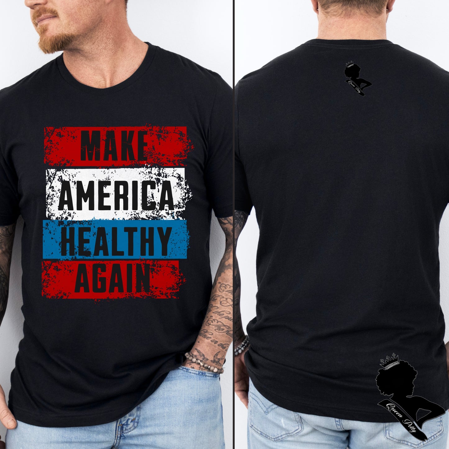 (QUEEN PETTY) MAKE AMERICA HEALTHY (banner)